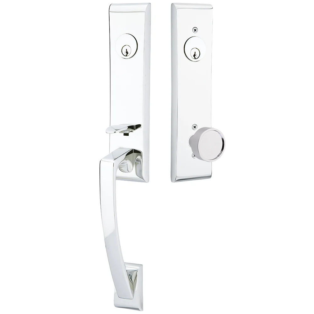 Emtek Apollo Tubular Entryset Monolithic with Verve Knob