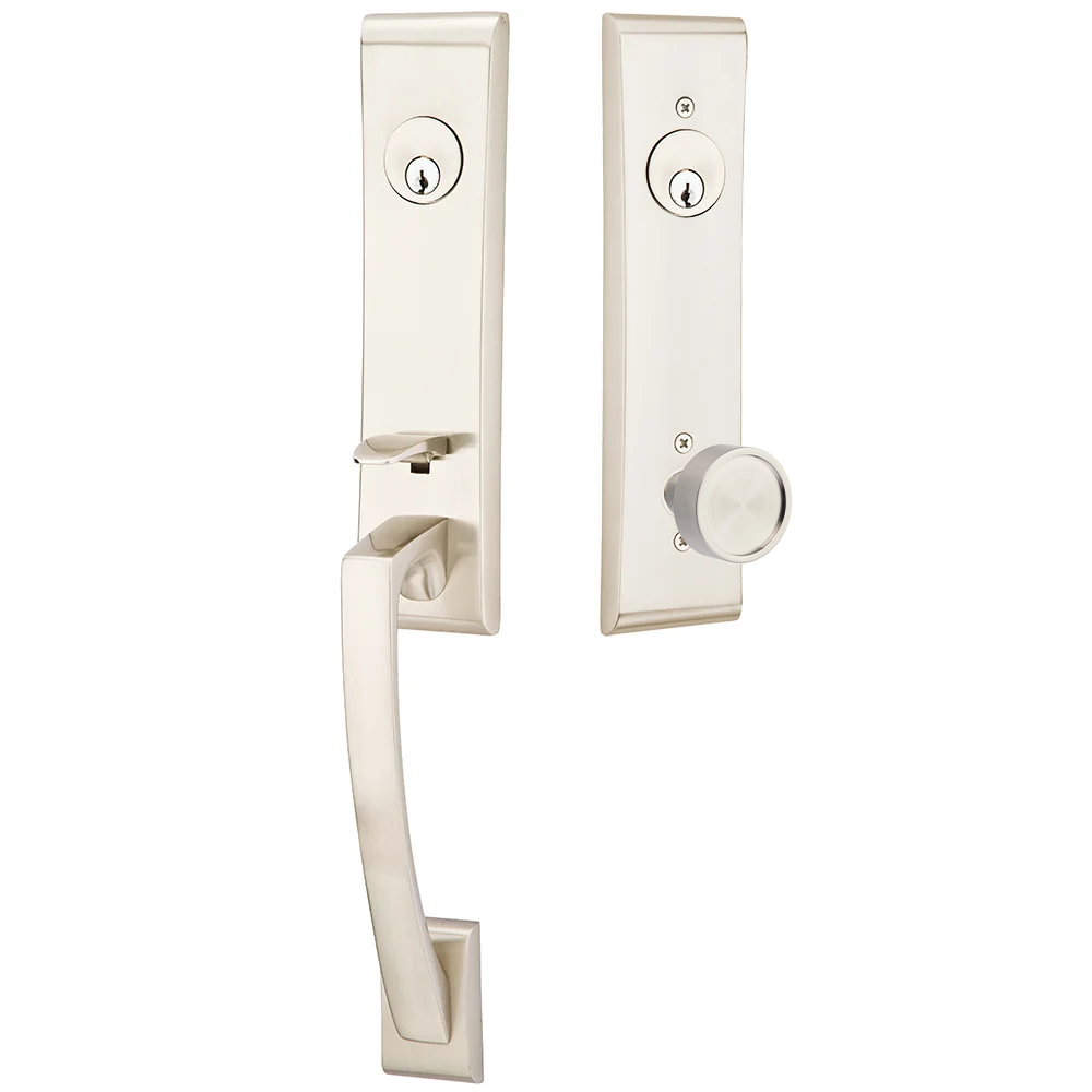 Emtek Apollo Tubular Entryset Monolithic with Verve Knob