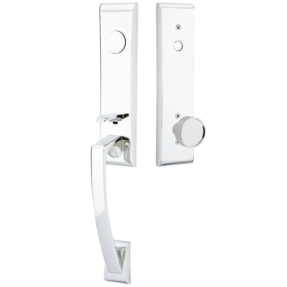 Emtek Apollo Tubular Entryset Monolithic with Verve Knob