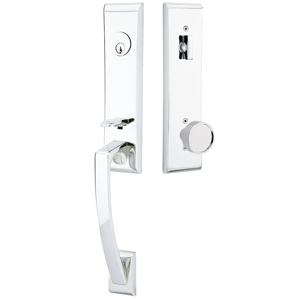 Emtek Apollo Tubular Entryset Monolithic with Verve Knob