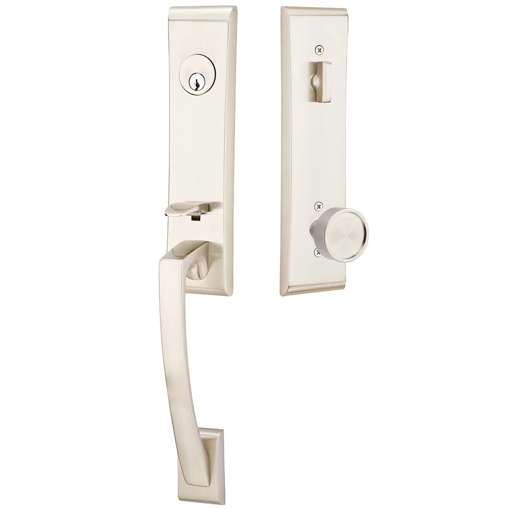 Emtek Apollo Tubular Entryset Monolithic with Verve Knob