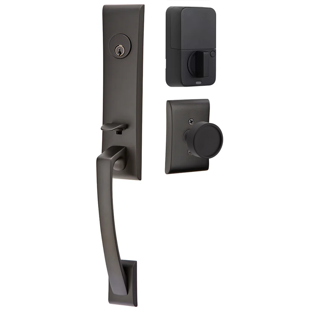 Emtek Apollo Tubular Entryset Monolithic with Verve Knob