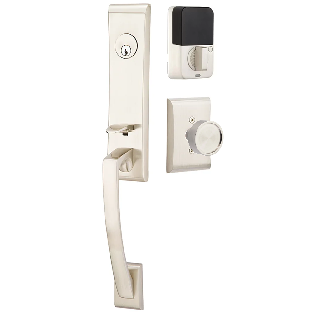 Emtek Apollo Tubular Entryset Monolithic with Verve Knob