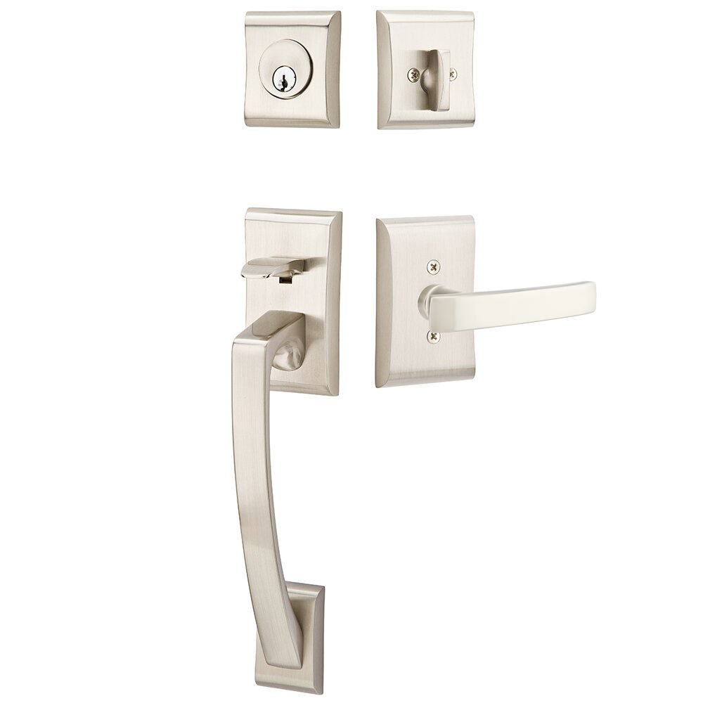 Emtek Ares Tubular Entryset Sectional with Geneva Lever