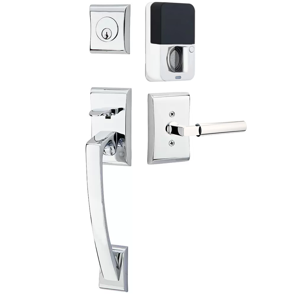 Emtek Ares Tubular Entryset Sectional with Hercules Lever