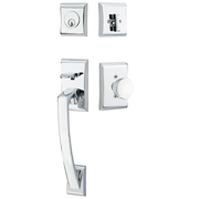 Emtek Ares Tubular Entryset Sectional with Laurent Knob