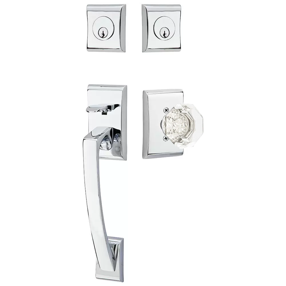 Emtek Ares Tubular Entryset Sectional with Old Town Knob