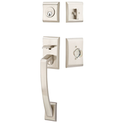 Emtek Ares Tubular Entryset Sectional with Providence Glass Knob