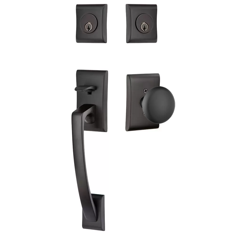 Emtek Ares Tubular Entryset Sectional with Providence Knob