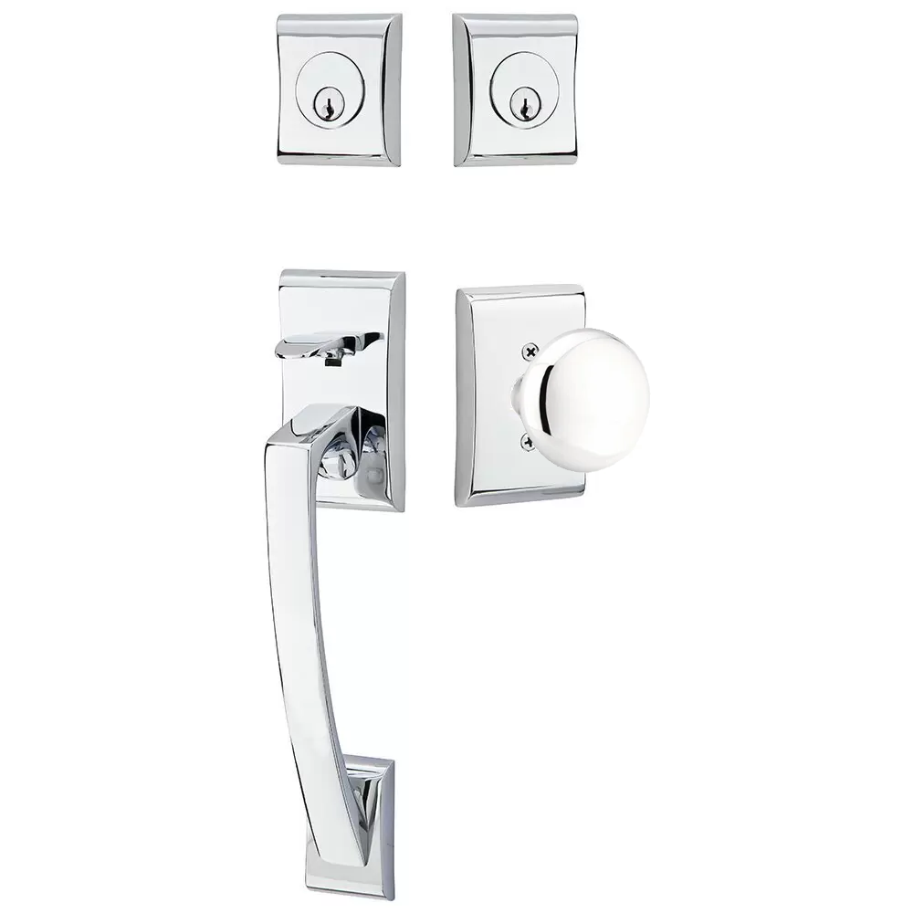 Emtek Ares Tubular Entryset Sectional with Providence Knob