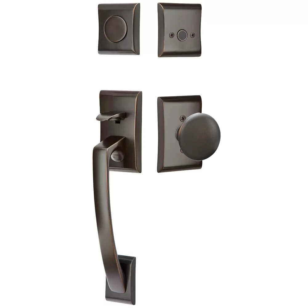 Emtek Ares Tubular Entryset Sectional with Providence Knob