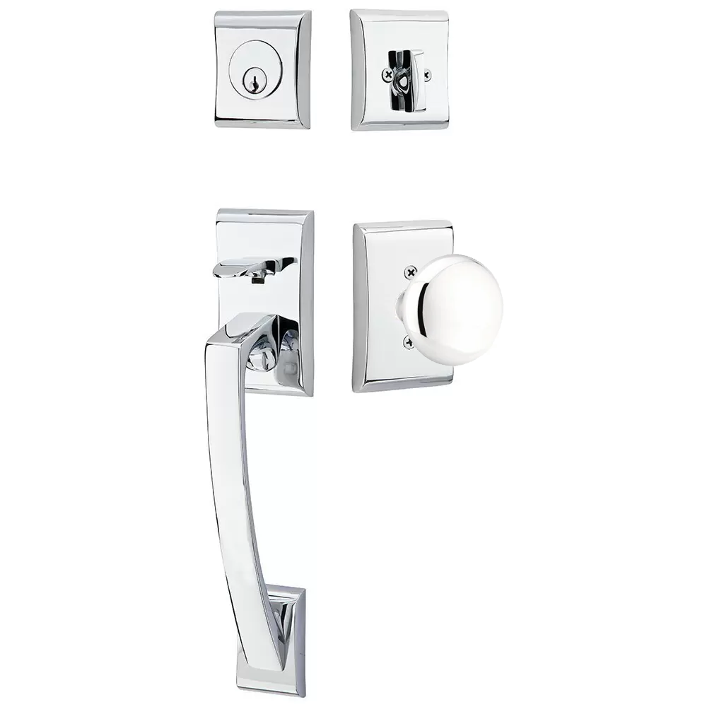 Emtek Ares Tubular Entryset Sectional with Providence Knob