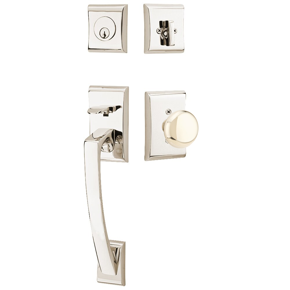 Emtek Ares Tubular Entryset Sectional with Providence Knob