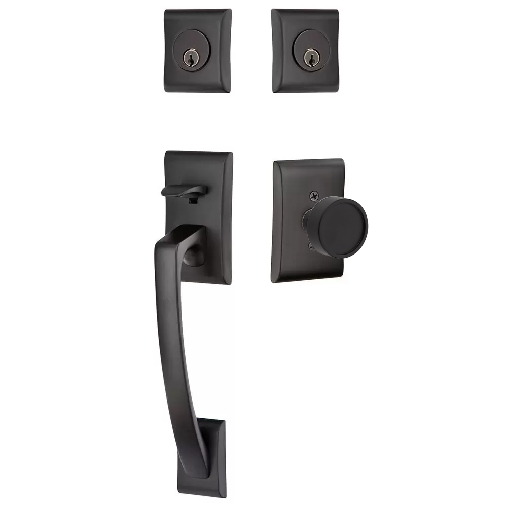 Emtek Ares Tubular Entryset Sectional with Verve Knob