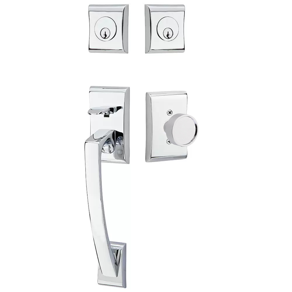 Emtek Ares Tubular Entryset Sectional with Verve Knob