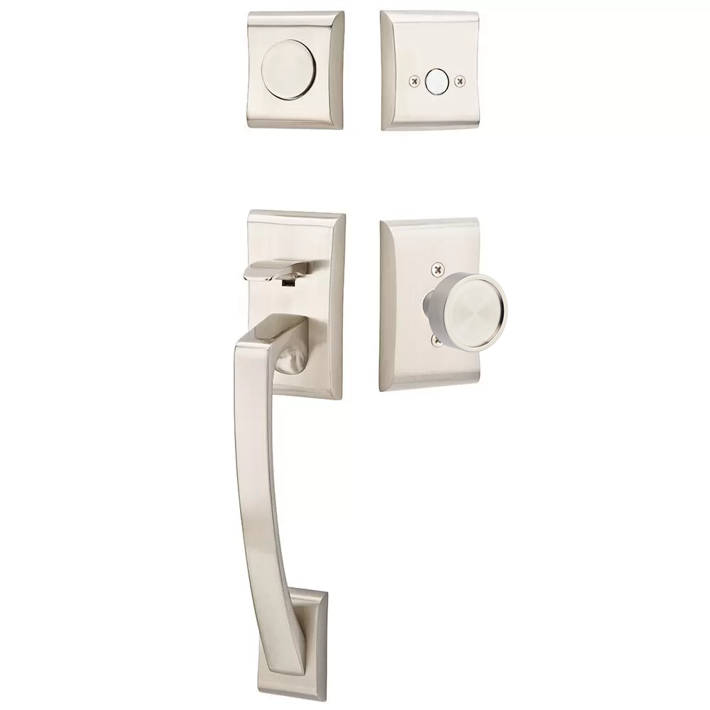 Emtek Ares Tubular Entryset Sectional with Verve Knob