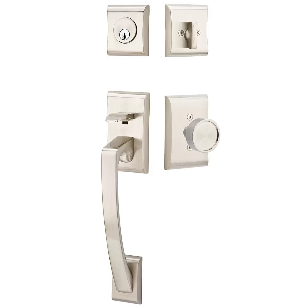 Emtek Ares Tubular Entryset Sectional with Verve Knob