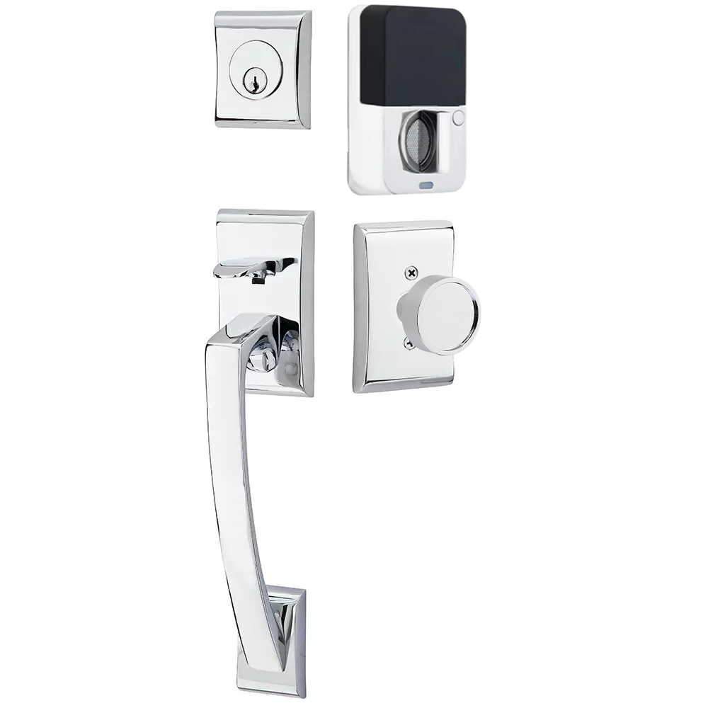 Emtek Ares Tubular Entryset Sectional with Verve Knob