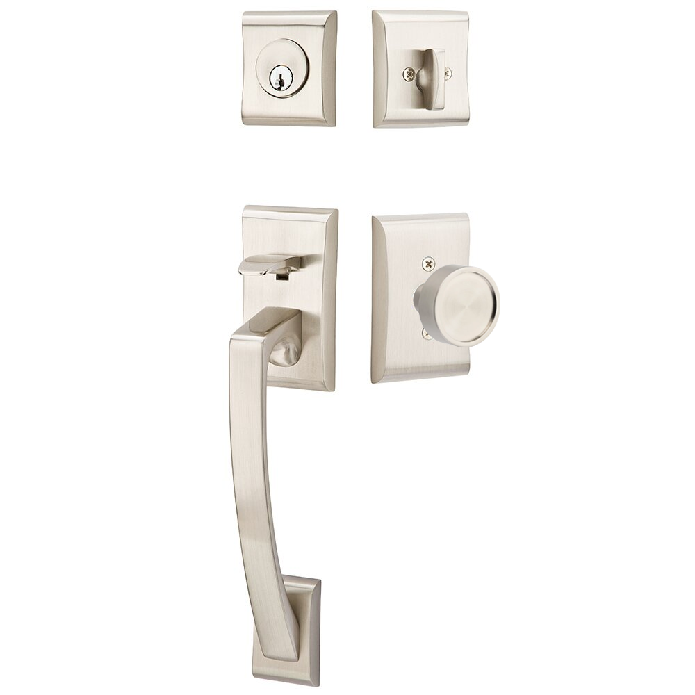 Emtek Ares Tubular Entryset Sectional with Verve Knob