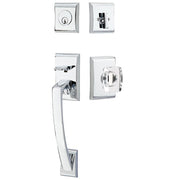 Emtek Ares Tubular Entryset Sectional with Windsor Glass Knob