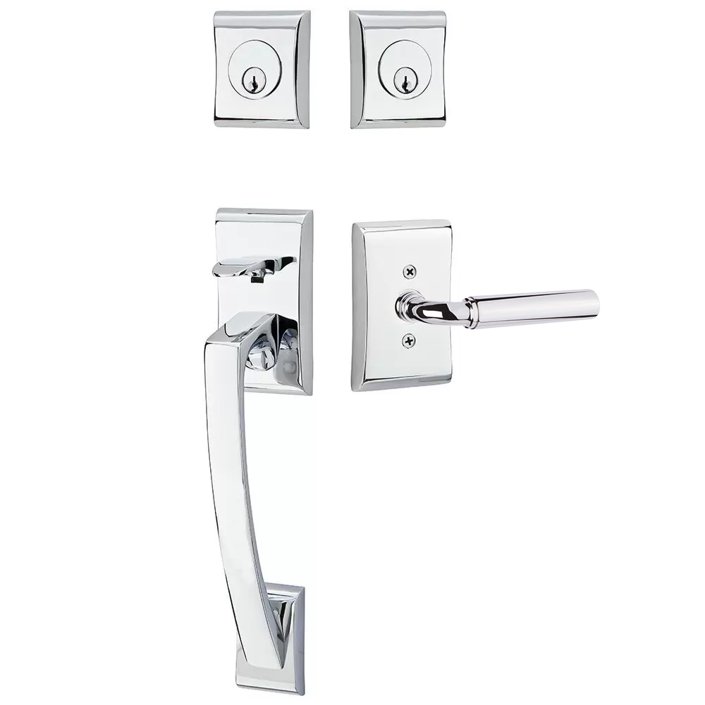 Emtek Ares Tubular Entryset Sectional with Manning Lever