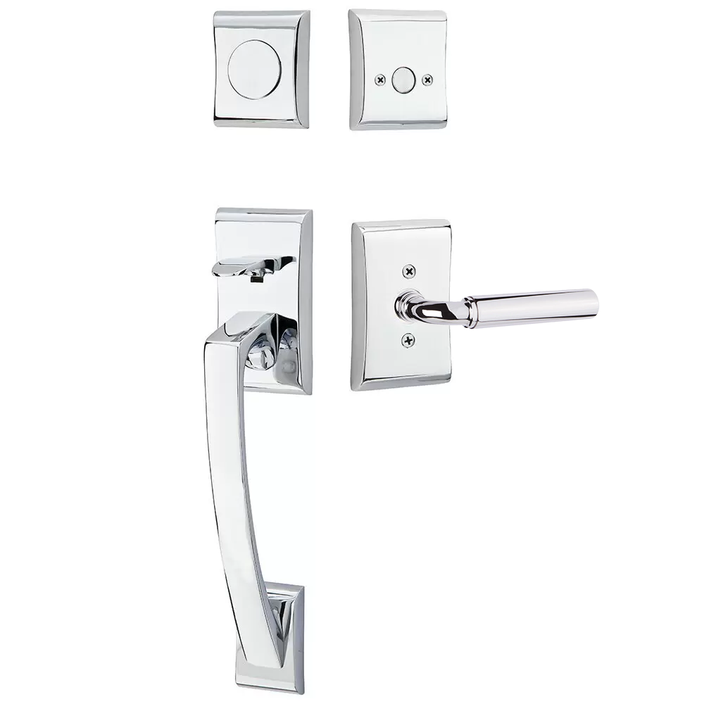 Emtek Ares Tubular Entryset Sectional with Manning Lever