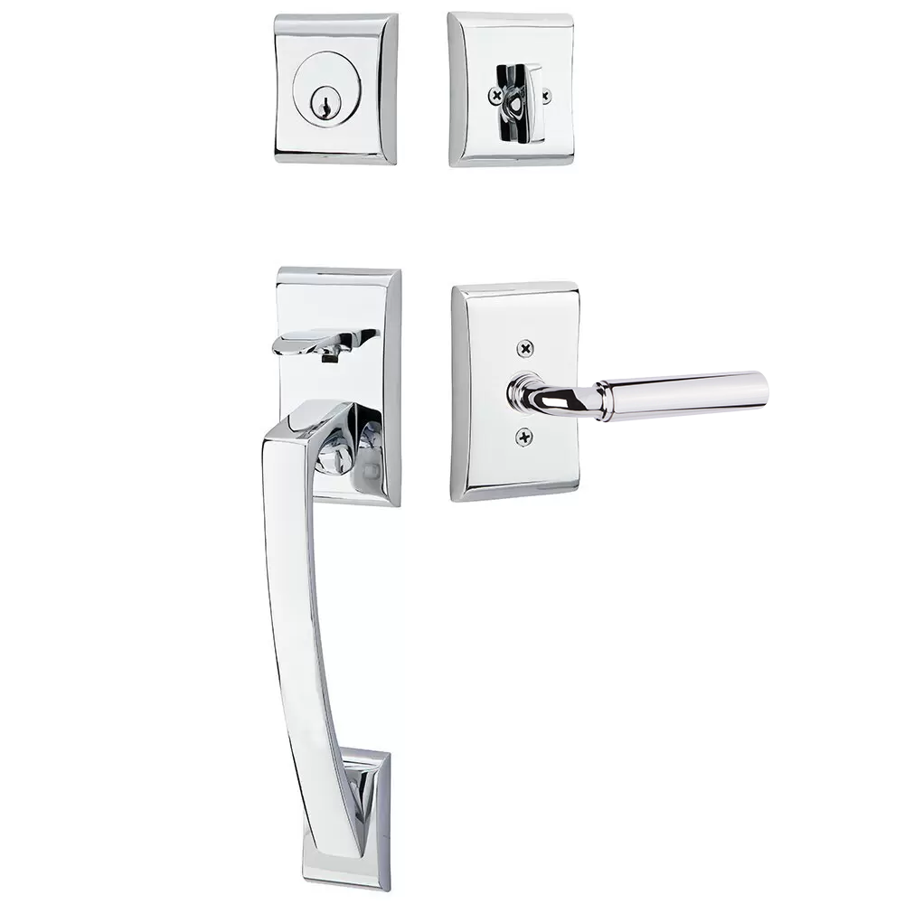 Emtek Ares Tubular Entryset Sectional with Manning Lever