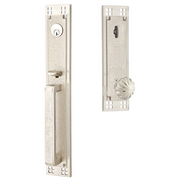 Emtek Arts & Crafts Tubular Entryset Full Length with Melon Knob