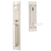 Emtek Arts & Crafts Tubular Entryset Full Length with Geneva Lever