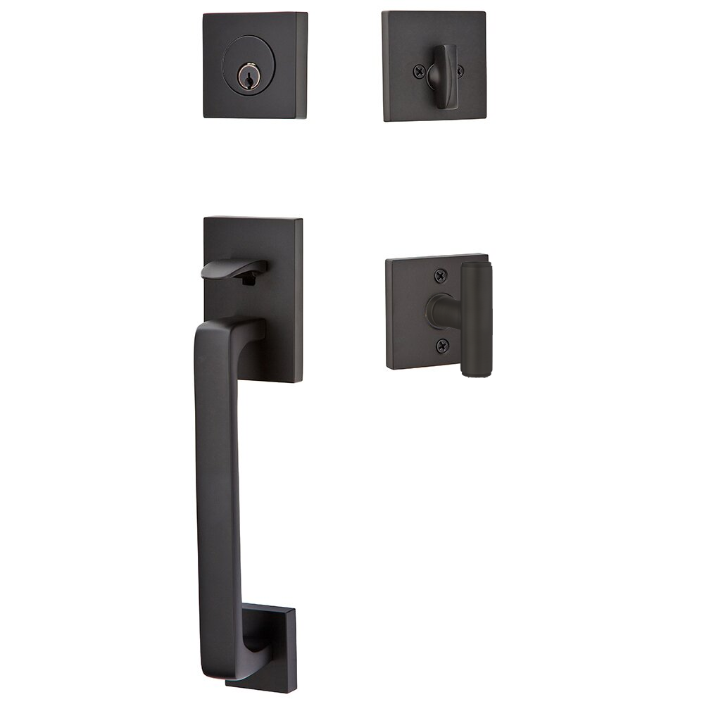 Emtek Baden Tubular Entryset Sectional with Ace Knob