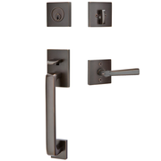 Emtek Baden Tubular Entryset Sectional with Arts & Crafts Lever