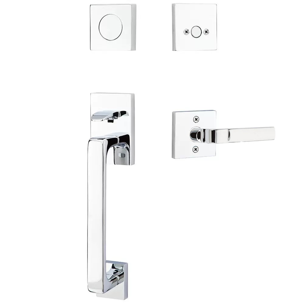 Emtek Baden Tubular Entryset Sectional with Aston Lever