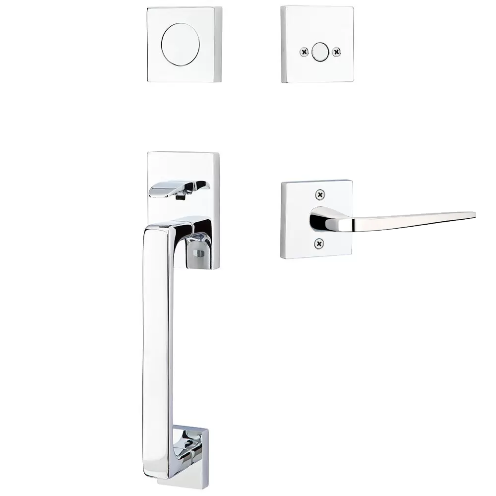 Emtek Baden Tubular Entryset Sectional with Athena Lever