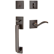 Emtek Baden Tubular Entryset Sectional with Elan Lever