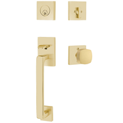 Emtek Baden Tubular Entryset Sectional with Freestone Knob