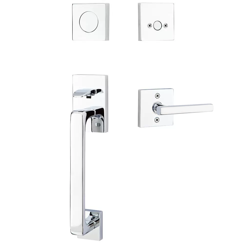 Emtek Baden Tubular Entryset Sectional with Freestone Lever