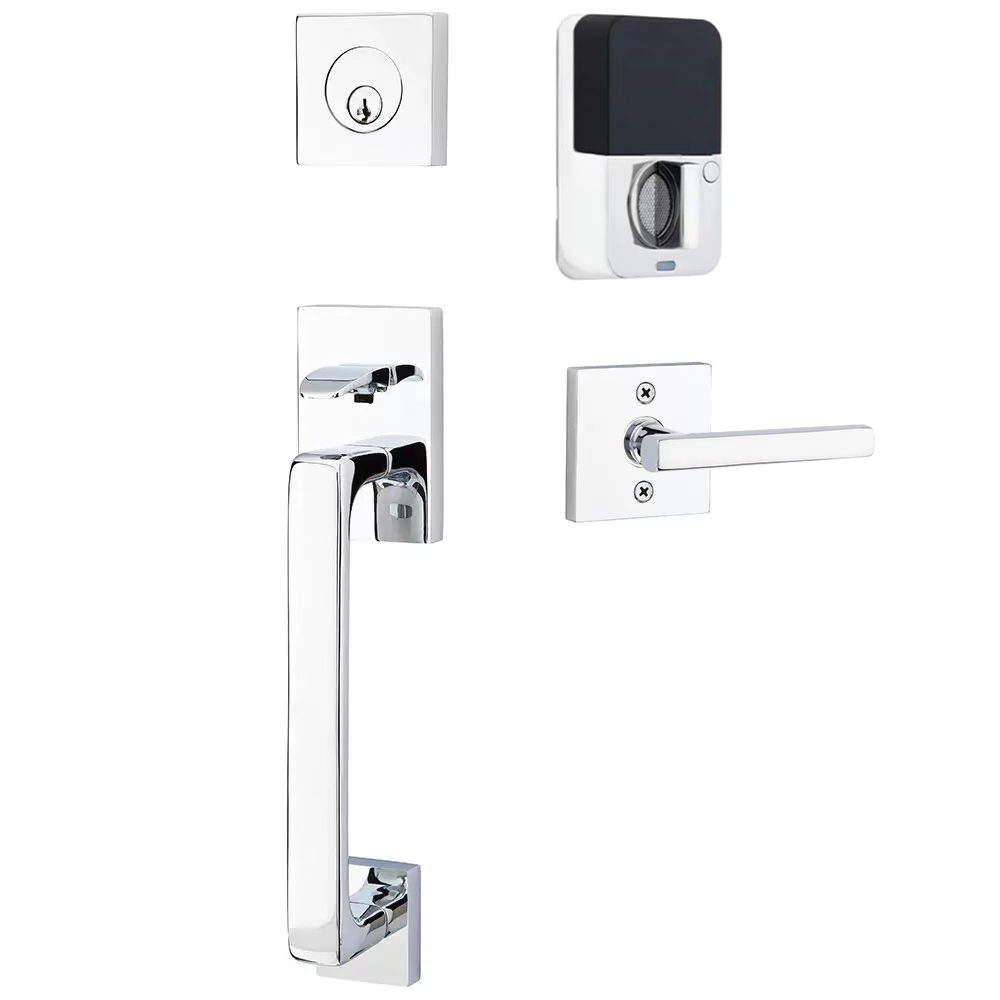 Emtek Baden Tubular Entryset Sectional with Freestone Lever