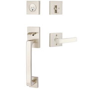 Emtek Baden Tubular Entryset Sectional with Geneva Lever