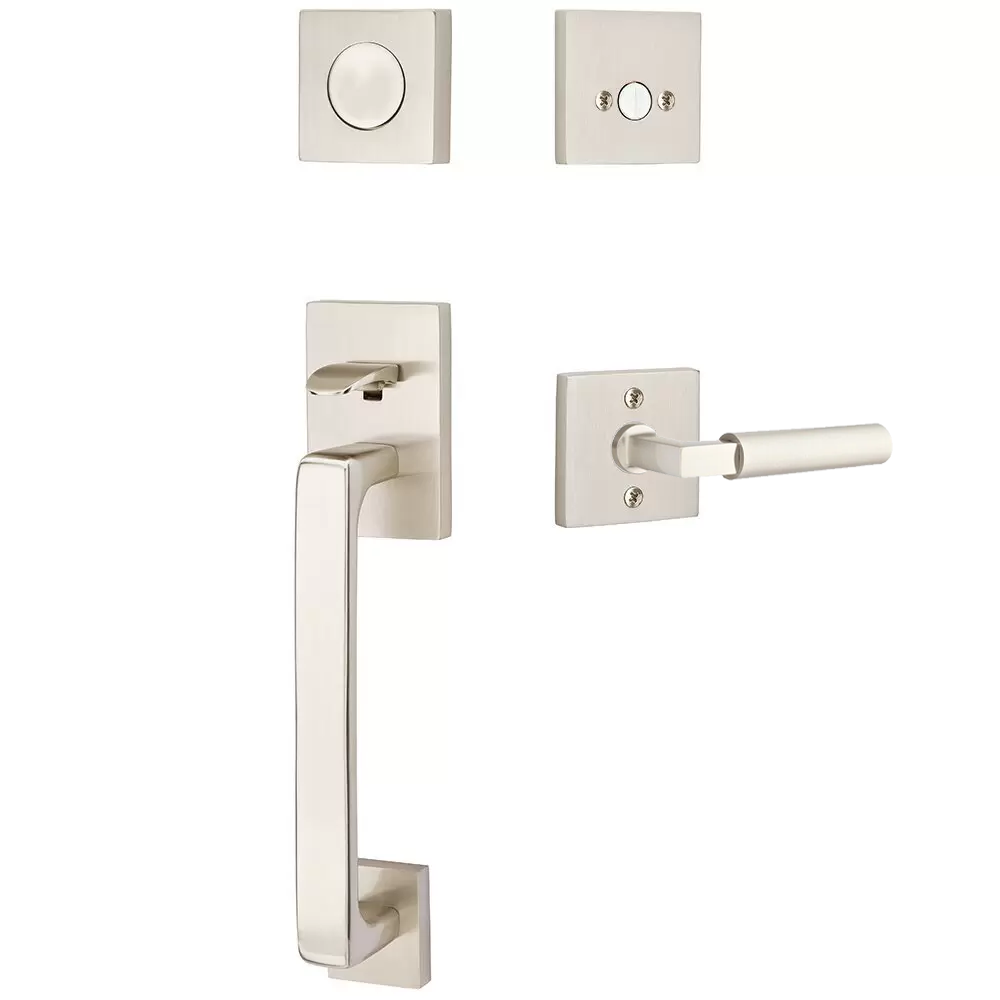 Emtek Baden Tubular Entryset Sectional with Hercules Lever