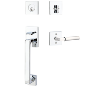 Emtek Baden Tubular Entryset Sectional with Hercules Lever