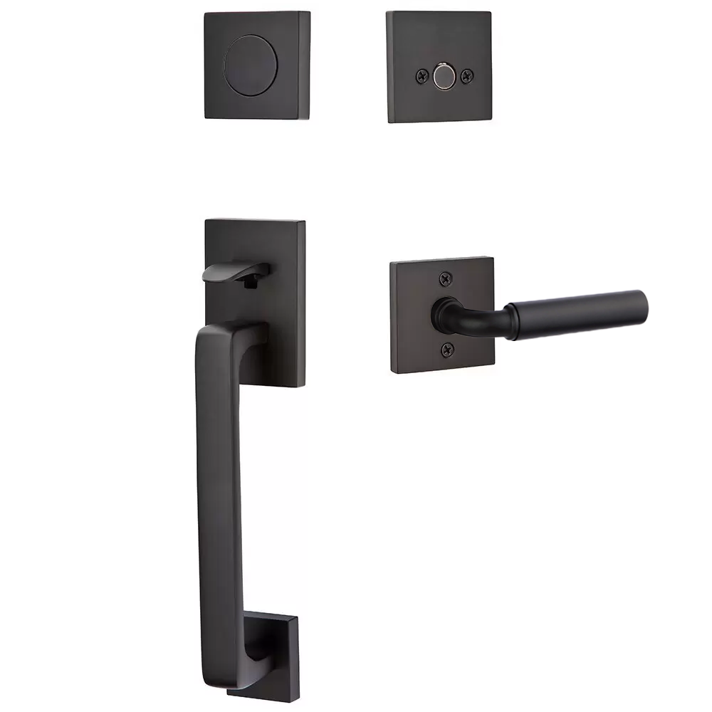 Emtek Baden Tubular Entryset Sectional with Manning Lever