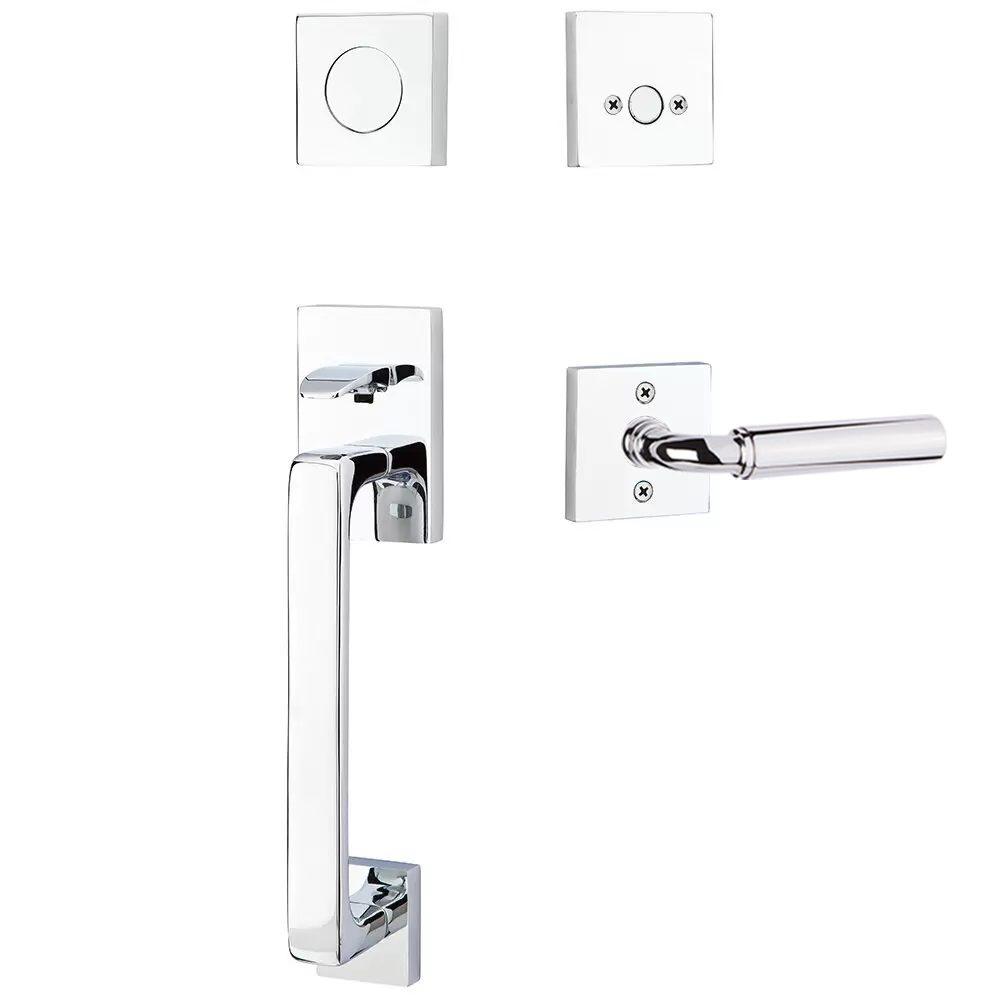 Emtek Baden Tubular Entryset Sectional with Manning Lever