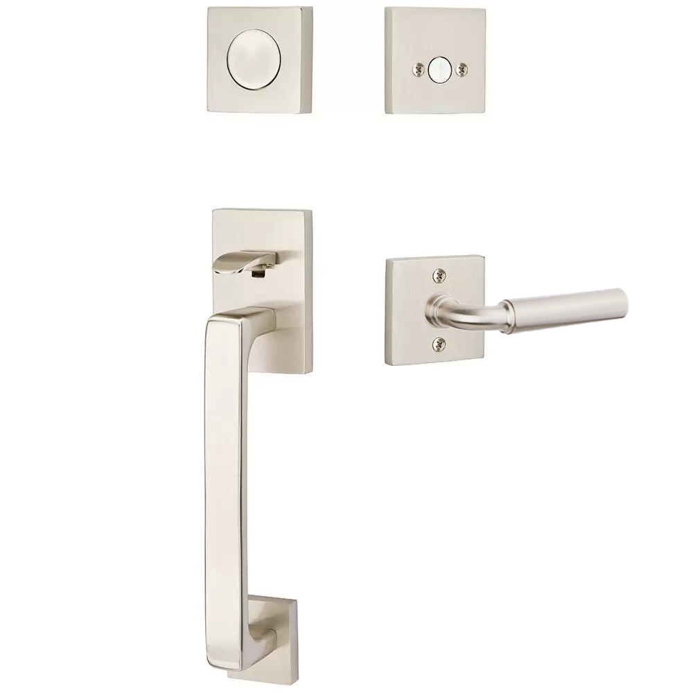 Emtek Baden Tubular Entryset Sectional with Manning Lever