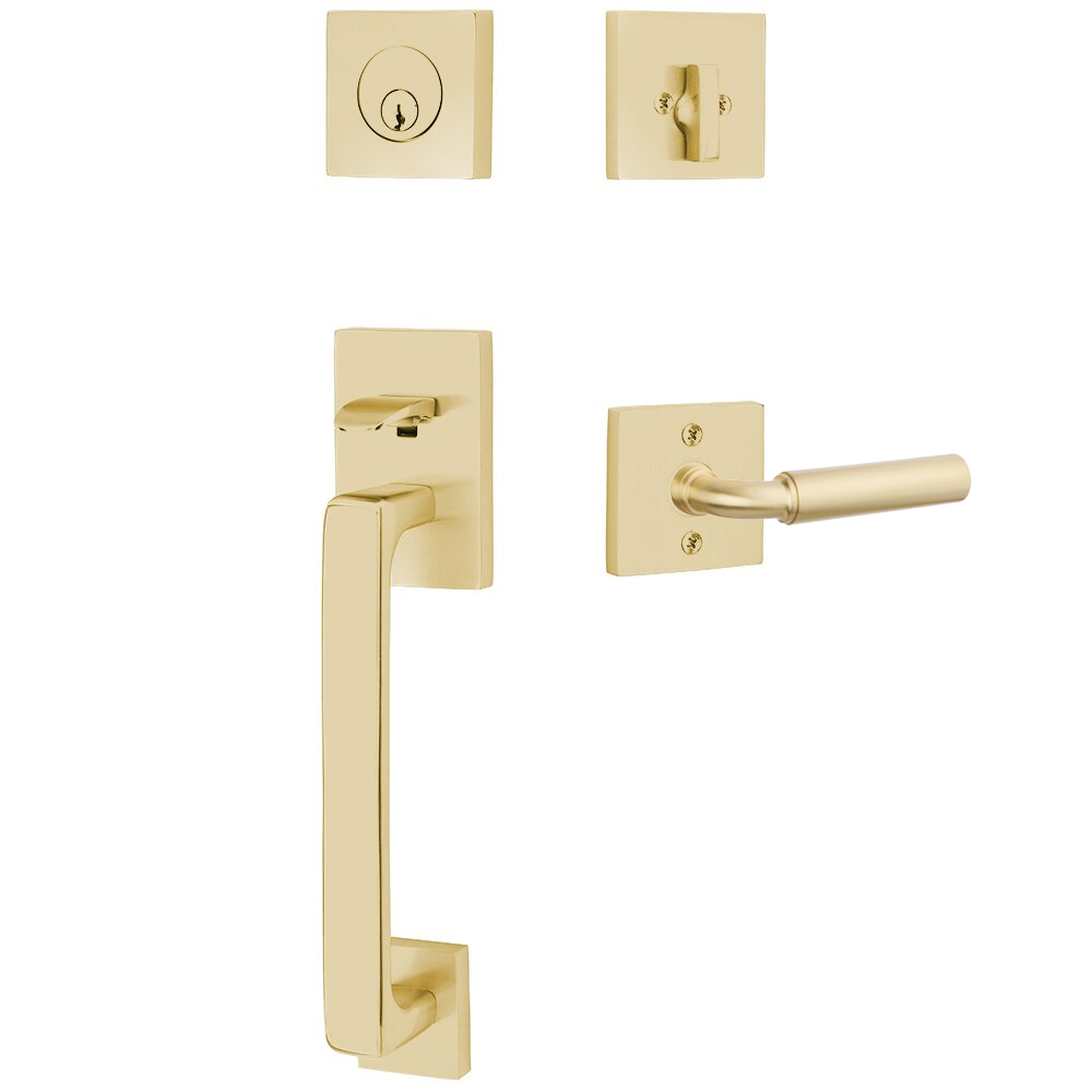 Emtek Baden Tubular Entryset Sectional with Manning Lever