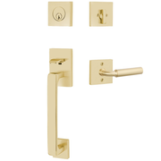 Emtek Baden Tubular Entryset Sectional with Manning Lever