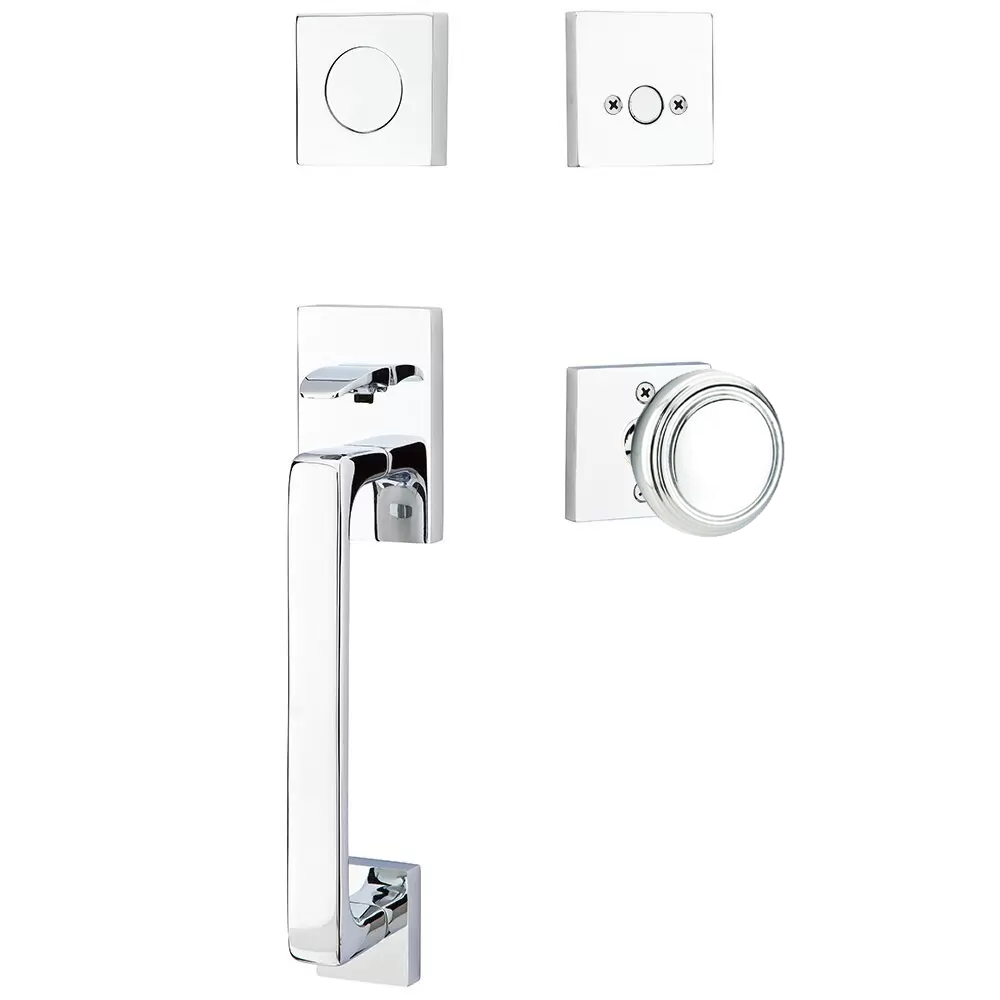 Emtek Baden Tubular Entryset Sectional with Norwich Knob