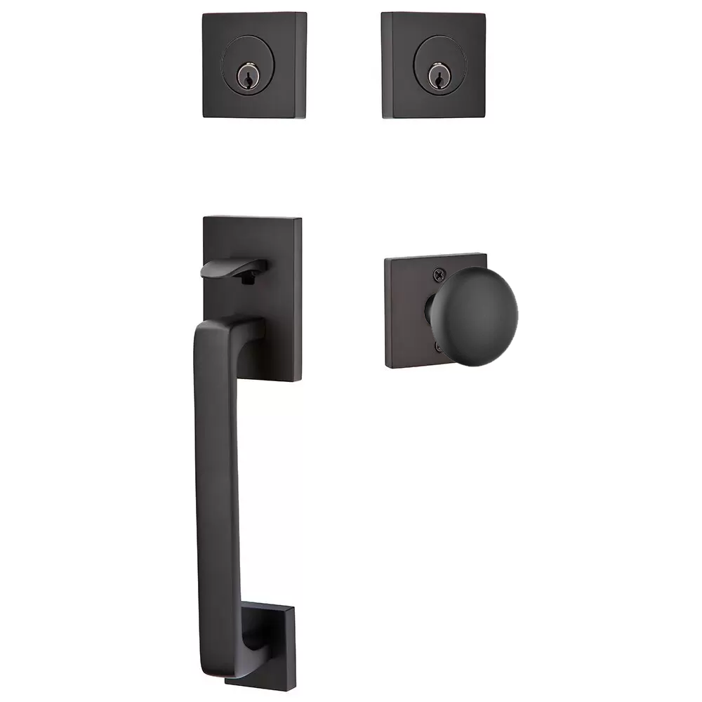 Emtek Baden Tubular Entryset Sectional with Providence Knob