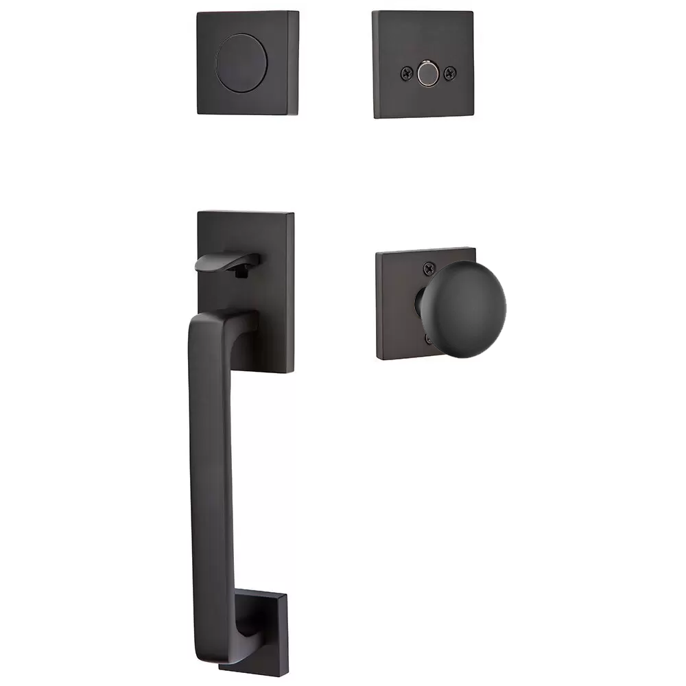Emtek Baden Tubular Entryset Sectional with Providence Knob
