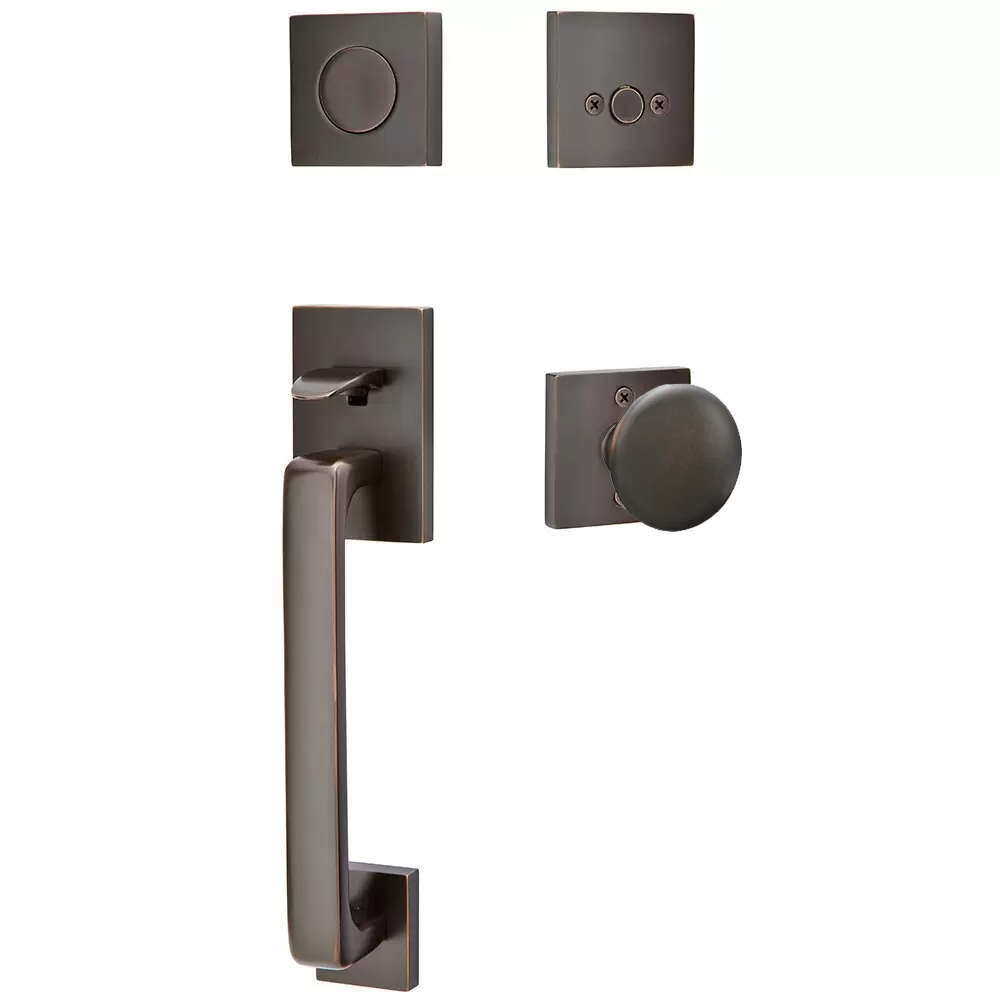 Emtek Baden Tubular Entryset Sectional with Providence Knob
