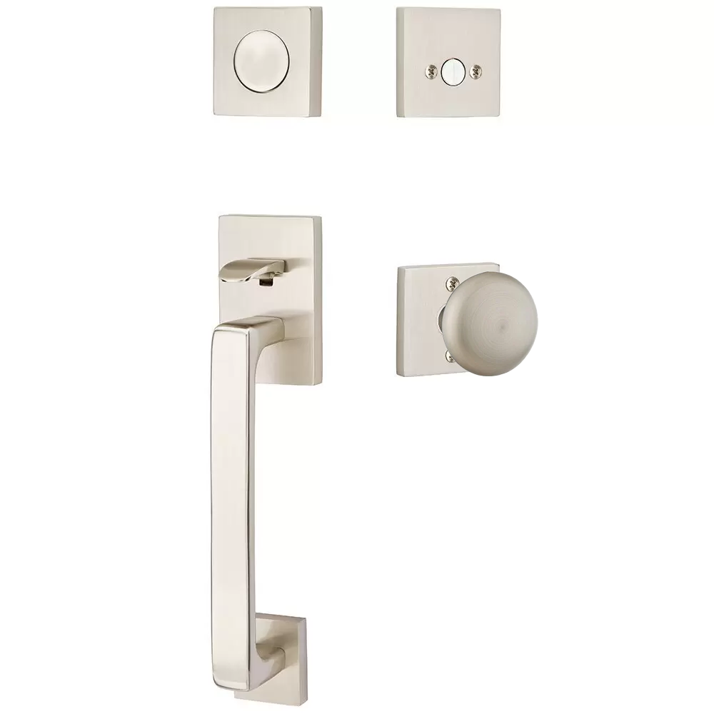 Emtek Baden Tubular Entryset Sectional with Providence Knob